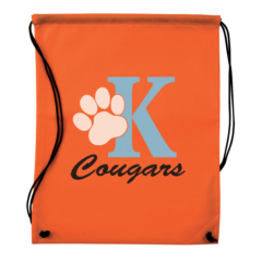 Non-Woven Drawstring Backpack - Non-Woven Drawstring Backpack 8211 Orange