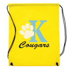 Non-Woven Drawstring Backpack - Non-Woven Drawstring Backpack 8211 Yellow