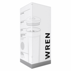 Wren Powder Coated Vacuum Tumbler with Straw – 16.9 oz - Wren 8211 retail gift box