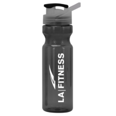 Fitness Bottle with Guzzler Lid – 28 oz - charcoal