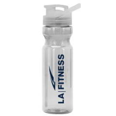 Fitness Bottle with Guzzler Lid – 28 oz - clear