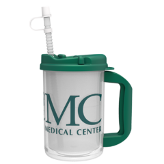 Thermo Mug with Swivel Lid and Straw – 20 oz - tm-20_hospital