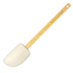 Silicone Spatula with Wood Handle - white