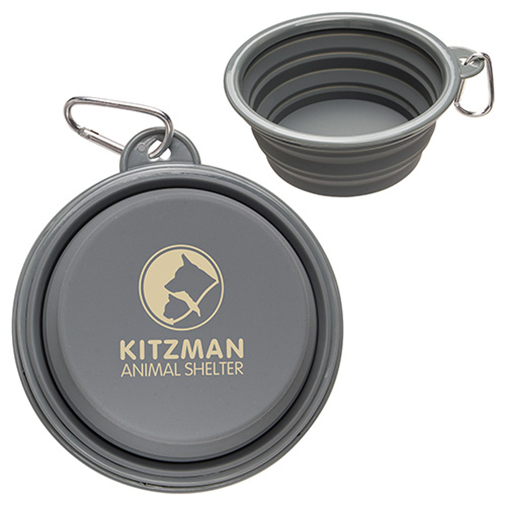 Feed ‘N Go Collapsible Pet Bowl with Carabiner - who-fg23gy