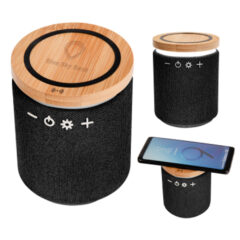 Ultra Sound Speaker and Wireless Charger - 25600_BLK_Laser