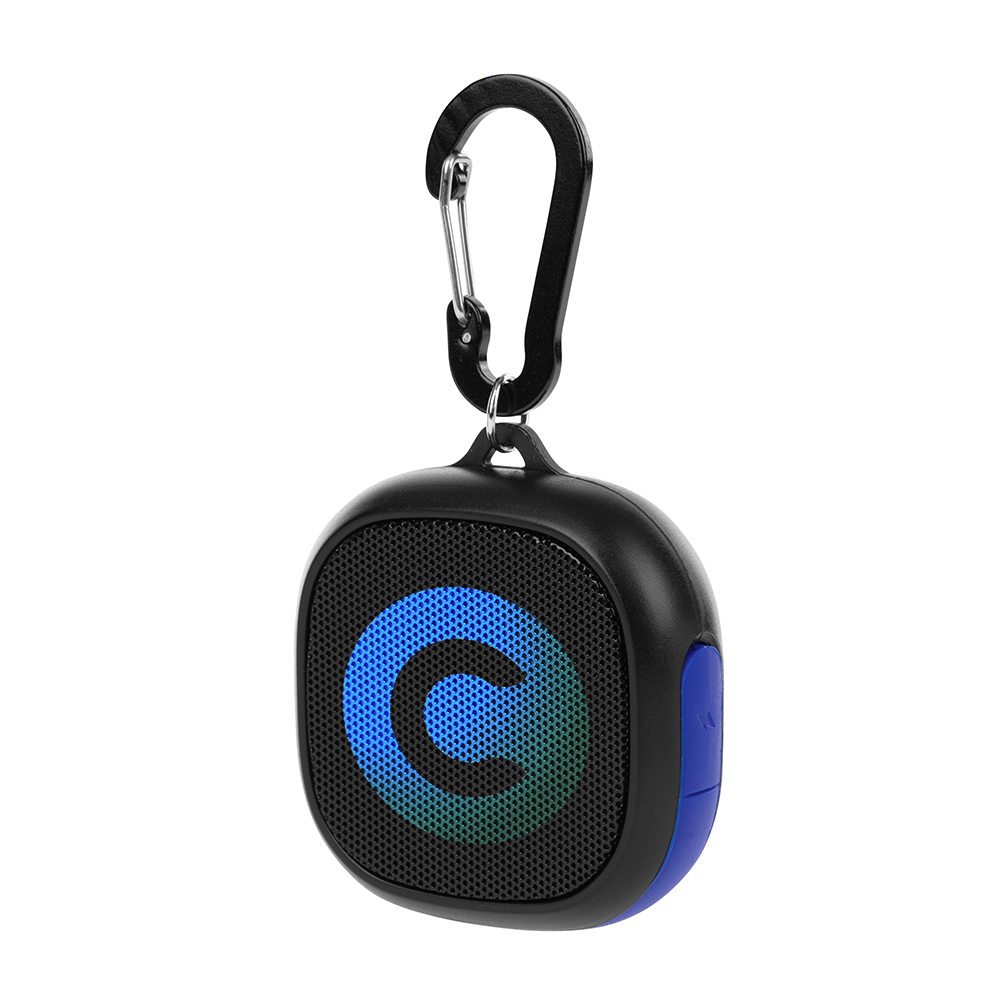 Waterproof Speaker Carabiner - 25603_BLKBLU_Digibrite