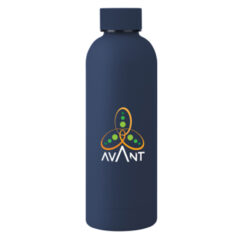 Blair Stainless Steel Bottle with Bamboo Lid – 17 oz - 5381_NAV_Colorbrite