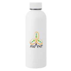 Blair Stainless Steel Bottle with Bamboo Lid – 17 oz - 5381_WHT_Colorbrite