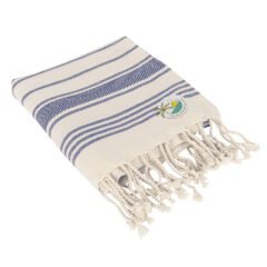 Bungalow Beach Towel - 8035_NAVNAT_Embroidery