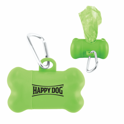 Bone-Shaped Pet Waste Disposal Bag Dispenser 8211 Lime green