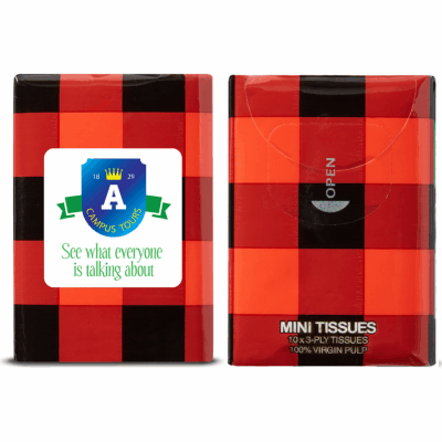 Buffalo Plaid Mini Tissue Packet 8211 Red