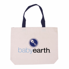 Cotton Canvas Tote with Color Accents - Cotton Canvas Tote with Color Accents 8211 Navy Blue