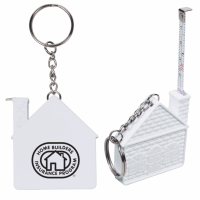 House Tape Measure Key Chain