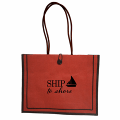 Milan Jute Tote - Milan Jute Tote 8211 Red