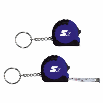 Mini Grip Tape Measure Key Chain 8211 325 8211 Blue
