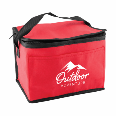 Non-Woven Cooler Bag 8211 6 cans 8211 Red