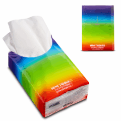 Rainbow Mini Tissue Packet - Rainbow Mini Tissue Packet 8211 resealable