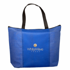 Tonal Non-Woven Zipper Trade Show Tote Bag
