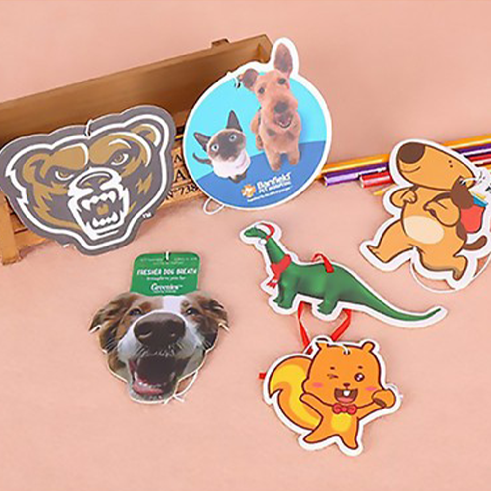 Custom Die Cut Air Freshener 4 inch Show Your Logo