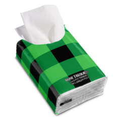 Mini Tissue Packet with Buffalo Plaid Packaging - pc198_07_z_QRT