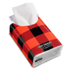 Mini Tissue Packet with Buffalo Plaid Packaging - pc198_52_z_QRT