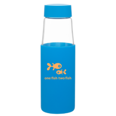 h2go sloan Glass Bottle with Silicone Sleeve – 20 oz - 54182z0