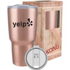 Kong Vacuum Insulated Tumbler – 30 oz - KONG_BODYROSE