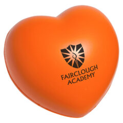 Valentine Heart Stress Reliever - Orange