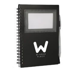 FSC® Recycled Star Spiral Notebook with Pen – 5″ x 7″ - SM-5281-2