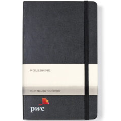 Moleskine® Hard Cover Ruled Large Expanded Notebook - 100195-001-3-Full