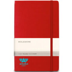 Moleskine® Hard Cover Ruled Large Expanded Notebook - 100195-red