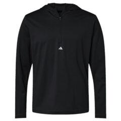 Adidas Lightweight Performance Quarter-Zip Hooded Pullover - 109995_f_fm
