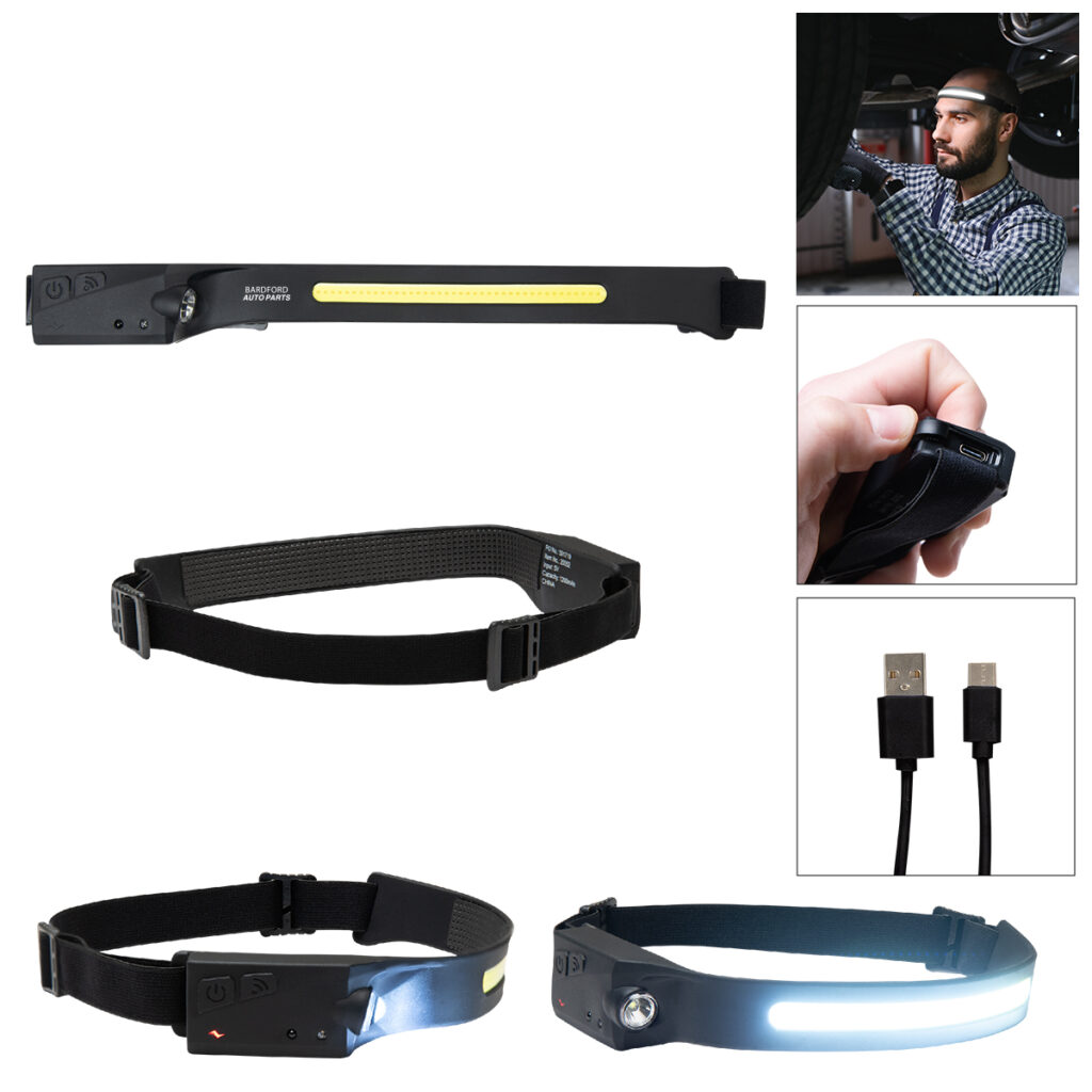 Rechargeable COB Headlamp - 20052_BLK_Silkscreen