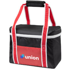 Chromatic Cooler Lunch Bag - 35107_BLKRED_Colorbrite