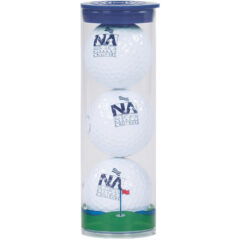 Clear Ball Tube with 3 Callaway Warbird23 Golf Balls - 3CT-WARBIRD_GROUP
