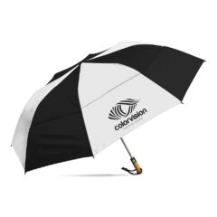 Jordan™ Maelstrom Umbrella - 45002_BLKWHT_Silkscreen