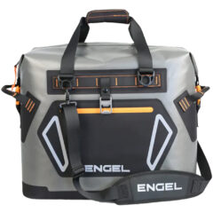 Engel Heavy-Duty Soft Sided 48 Can Cooler Bag - ENGL-CS30_dark-gray-and-orange_FEATwebp