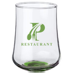 Rose Bud Stemless Glass – 15.5 oz - Green-36905-0794al-green-zoom