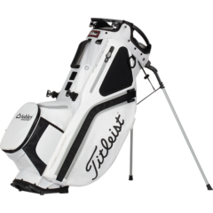 Titleist® Hybrid 14 Golf Bag - HYBRID14BAG-FD_WHTBLKGRA