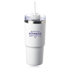 Lotus Travel Mug – 23 oz - White-48295-tm398-white-zoom