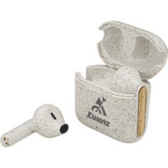 EarthTrendz™ Wheat Straw and Bamboo Earbuds with Case - lg_10510_32