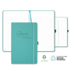 Oceano ECO rPET Medio White Recycled Pg Lined Journal - qg18v-327-1704478604