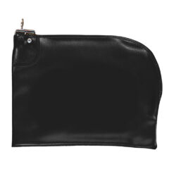 Curved Zipper Night Deposit Bag - 250-EV-Black