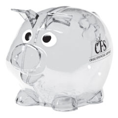 Mini Plastic Piggy Bank - 5062_CLR_Padprint