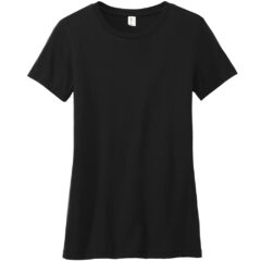 Allmade® Women’s Tri-Blend Tee - AL2008_deepblack_flat_front