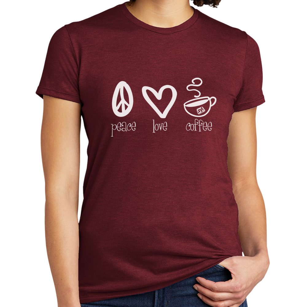 Allmade® Women’s Tri-Blend Tee - AL2008_vinored_model_front