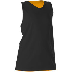Alleson Athletic – Women’s Reversible Racerback Tank - Alleson_Athletic_506CRW_Black-_Gold_Front_High