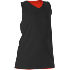 Alleson Athletic – Women’s Reversible Racerback Tank - Alleson_Athletic_506CRW_Black-_Orange_Front_High