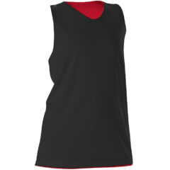 Alleson Athletic – Women’s Reversible Racerback Tank - Alleson_Athletic_506CRW_Black-_Red_Front_High
