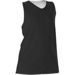 Alleson Athletic – Women’s Reversible Racerback Tank - Alleson_Athletic_506CRW_Black-_White_Front_High
